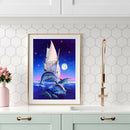 DIY Diamond Painting Cross Stitch Kits Dolphin Full Round Drill Embroidery