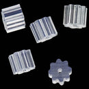 Petal Style Earring Wire Stopper (100PCS) Earring Safety Backs Rubber LITPSE