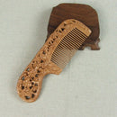 Handmade Comb Plum Blossoms Orchid Bamboo Chrysanthemum Carving Natural Pea