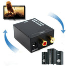 Optical Coaxial Toslink Digital to Analog Audio Converter Adapter RCA L/R 3