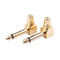 2-PACK RCA Female Jack to 1/4 inch Mono Male Plug Right Angle Audio Adapter M8B5
