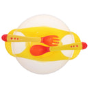 6xNon Spill Baby Suction Bowl Tableware Set Temperature Color Changing Spoon