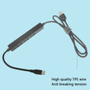 USB 2.0 Male to Female HUB Splitter 480Mbps 3 USB 2.0 Adapter with Type-C Cable