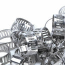 15 Pcs Stainless Steel 8mm to 12mm Hose Pipe Clamps Clips Fastener