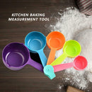 5pcs Plastic Colorful Measuring Spoon Sugar Cake Baking Kitchen Gadget Tool