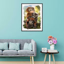 5D DIY Full Drill Diamond Painting Cute Animals Cross Stitch Craft Kit (05)