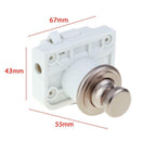 Handle Button Push Locks Camper Car RV Caravan Boat Cabinet Hardware Latch