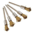 5PCS Mini Wire Brush Brushes Brass Cup Wheel for Grinder or Drill 3x5MM Set New