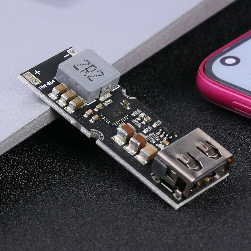 3.2V 3.7V 4.2V Step-Up 5V 9V 12V QC Fast Charge Single Battery Boost Module A