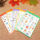 10 Sheets Paper Stickers Photo Album Scrapbook Calendar Diary Planner Stickers