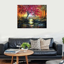 5D Diy Diamond Embroidery Trees Scenery Full Round Diamond Painting Cross S