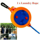 Portable Outdoor Camping Windproof Travel Elastic Adjustable Clothesline P6X0