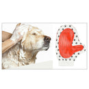 Pet Dog Cleaning Gloves Cat Dogs Bathing Massage Gloves Red