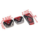 Refit Universal 3PCS Car Pedal Cover Set Foot Pads Grip Non-Slip Clutch B SOV