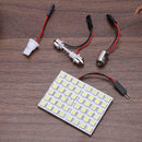 DC 12V T10 5050 48SMD LED Panel Car Interior White Light Festoon Dome Lamp