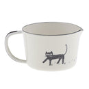 Enamel Drinking Cup Coffee Mug Milk Pitcher Kitchen Measuring Cup 500ml