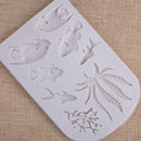 Fish Coral Silicone Fondant Mold Sea Cake Pastry Border Decorating Icing Mould