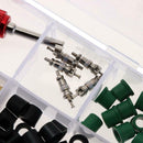 71pcs/set A/C Rubber Gasket+ AC Valve Core+ Remover Tool Assortment Kit
