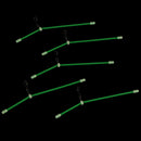 5Pcs Fishing tube balance bracket plastic night luminous fish balance connec JR