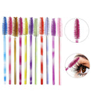50Pcs Handle Disposable Mascara Wands Eyebrow Applicator Lash Makeup Brushe A9A8