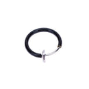 Women Invisible Nose Ring Hook Dangle Hoop Earring Ear Studs Jewelry(Black A