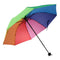 Portable Rainbow Strong Windproof Sun/Rain Umbrella Automatic 3 Fold Handle