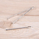 2pcs/set Stainless Steel Cited Clips Elastic Belt Wearing Rope Weaving Tool Kit
