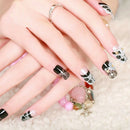 24Pcs Acrylic false french nail full finger nails art cover manicure diamond  Z