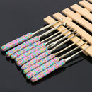 9pcs Aluminum Crochet Set Ceramic Handle Knitting Needles Kit Weaving Tools