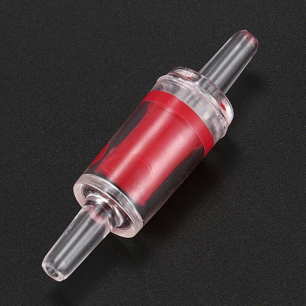 8-Piece Plastic Aquarium Check 1-Way Valve Air Pump Co2 Diffuser Set, Red/W P7A3
