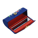 Lady Floral Embroidery Mirror Lipgloss Lip Stick Case Jewelry Lipstick Box