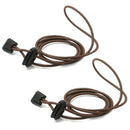 1 pair Elastic Laces Easy Fixation for Sports (Light Brown)