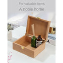 Blank Rectangle Wood Jewelry Trinket Storage Box Pencil Case Treasure Organzier