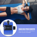 Digital Hand Press Clicker Portable Manual Tally with LED Backlight (Blue) A