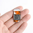 Set of 5 Creepy Horror Halloween Pumpkin Enamel Lapel Pin Evil Ghost Witch