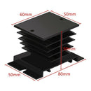 Solid State Relay Heat Sink,3PCS Aluminum Heatsink PID Temperature Controll X6O7
