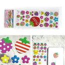 1Sheet Children Paper Crafts Flower Teaching Puffy D L7I4 For Kids Stickers R4O7