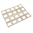 100pcs Wood Photo Frame Shapes Craft DIY Embellishment