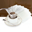200 Pcs Portable Drip Coffee Powder Paper Filters Hanging Ear Drip Bag Filt