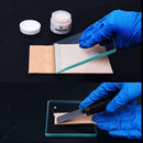 3Pc Leather Craft Glass Smoothing Slicker Wood Burnisher Carving Cutting Mat