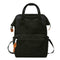 Solid Color Travel Backpacks Corduroy Women Large Top-handle Bags (Black) A#S