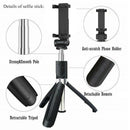 Extendable Selfie Stick Monopod  Tripod Wireless Remote Shutter For Cellphone