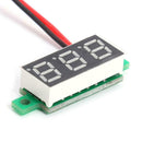 0.28 inch Digital Direct Voltage Gauge Head 2 Line DC4-30V (Yellow Green) A