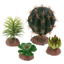 4x Realistic Plants Fish Tank Decor Landscape For