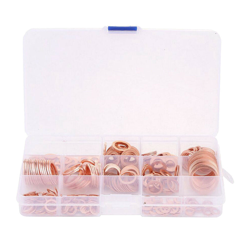 280pcs Assorted Solid Copper Car Engine Crush Washers Gasket