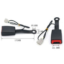 Universal Auto Car Seat Belt Buckle Socket Plug Connector W/Warning Ca â„–[