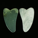 2Pcs Natural Jade Board Scraping Tool Gua Sha Facial Care Massagers Health Pg
