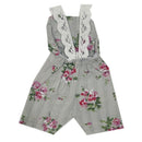 Rose Printed Overalls Rompers Hat Carpet Clothes for 10-11Inch Reborn Baby Boy