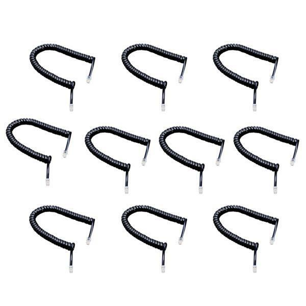 10Pack Telephone Phone Cable Lead RJ11 to RJ11 Plug Curley Connector 2m