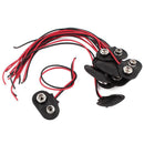 5pcs New Black Snap on 9V 9 Volt Battery Clip Connector Hard Shell Buckle Pro